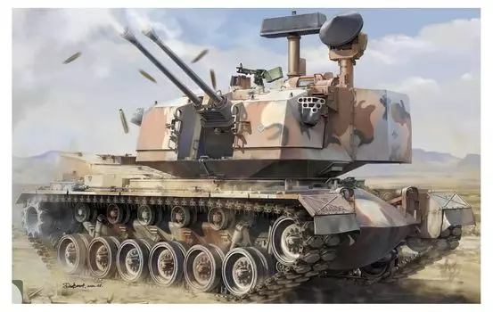 Пластиковая модель танка Tacom US Army M247 Sergeant York TKO2160 1/35 зенитная установка