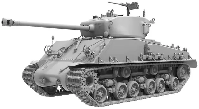 Пластиковая модель танка Tacom US Army M4A3E8 Sherman Easy Eight, цветное литье 1/16 TKOAHHQ-001