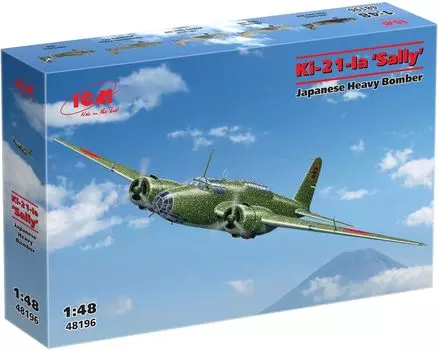 Пластиковая модель тяжелого бомбардировщика японской армии ICM Type 97 1/48 Ki-21-Ia 48196