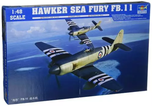 Пластиковая модель Trumpeter Hawker Sea Fury 1/48 FB.11