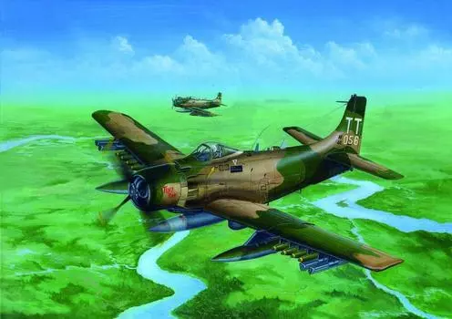 Пластиковая модель Trumpeter Skyradar 1/32 A-1J/AD-7