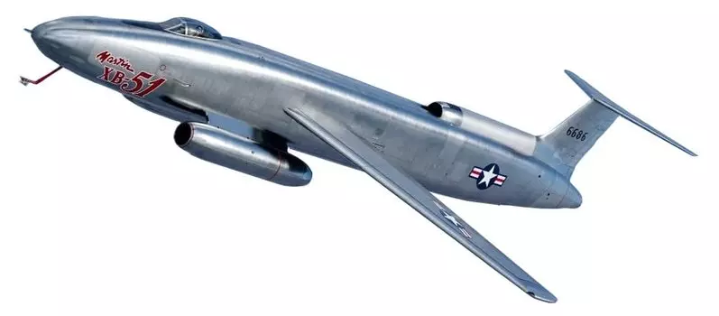 Пластиковая модель US Army Martin из микромила 1/72 XB-51 MKR72-025