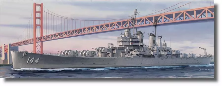 Пластиковая модель Vee Hobby American Light Cruiser USS Wooster Deluxe Edition VEEE57015 1/700 CL-144