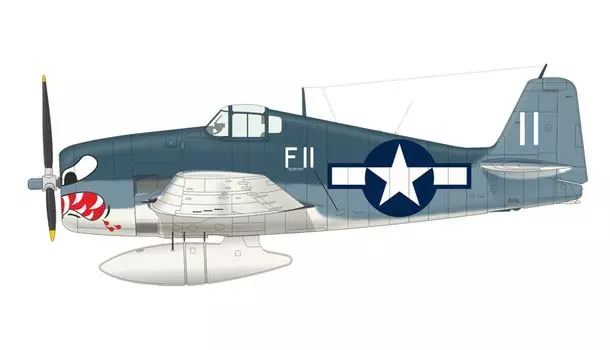 Пластиковая модель ВМС США Eduard Weekend Edition EDU84160 1/48 F6F-3
