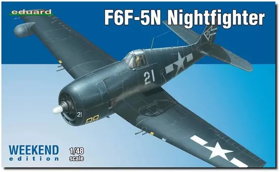 Пластиковая модель ВМС США Grumman Hellcat Eduard Weekend Edition EDU84133 1/48 F6F-5N