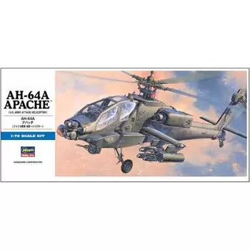 Пластиковая модель вертолета AH-64A Apache армии США Hasegawa 1/72 D6