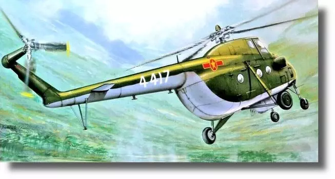 Пластиковая модель вертолета Sema China Harbin SME72908 1/72 Z-5 (Миль Ми-4)