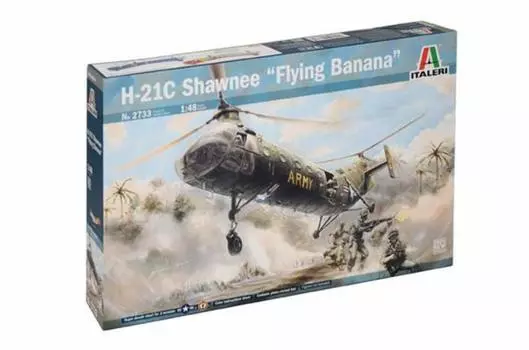 Пластиковая модель вертолета Tamiya Italeri Shawnee Flying Banana 38733 1/48 № 2733 H-21C