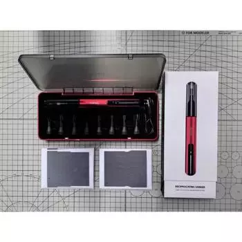 Пластиковая модель возвратно-поступательная шлифовальная машинка DIY электрическая USB-зарядка шлифовальная ручка шлифовальные головки наждачная бумага военные ремесленные инструменты 02763