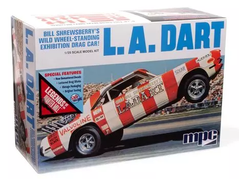 Пластиковая модель выставочного автомобиля MPC Dirt Wheel Standing Drag Car MPC974 1/25 LA