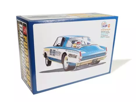 Пластиковая модель забавного автомобиля AMT 1966 Plymouth Barracuda Hemi Hustler AMT1464 1/25 (Машина)