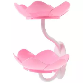 Пластиковая мыльница Двухслойный держатель для слива для ванной, душа Простой настенный органайзер для хранения, мыльница