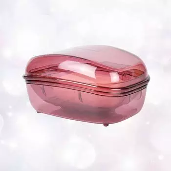 Пластиковая мыльница Водонепроницаемая герметичная емкость для мыла Слот для слива Водонепроницаемый чехол для хранения мыла для ванной Комнатный держатель для мыла с крышкой для ванной