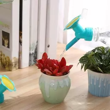 Пластиковая насадка-спринклер 2-в-1 для семьи и сада, поилка для цветов, бутылка для полива, инструмент-распылитель