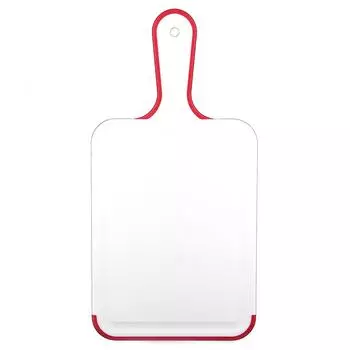 Пластиковая нескользящая антибактериальная разделочная доска для нарезки ломтиков еды красный