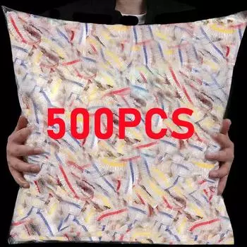 Пластиковая одноразовая крышка для еды, цветная эластичная пленка, крышки для еды, сохраняющие свежесть, кухонные нейлоновые упаковочные пакеты, сумка для хранения 100PCS