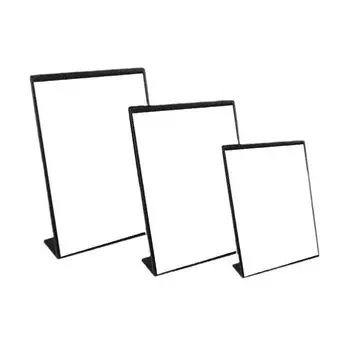 Пластиковая панель Каталог вин Подставка для меню A4 A5 A6 L-образный держатель для настольных карточек Настольный держатель для фотокарточек с орнаментом