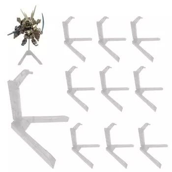 Пластиковая подставка для модели 10 штук для Gunpla SD Gundam Size Display Stand Pedestal S.fields.inc (чистый)
