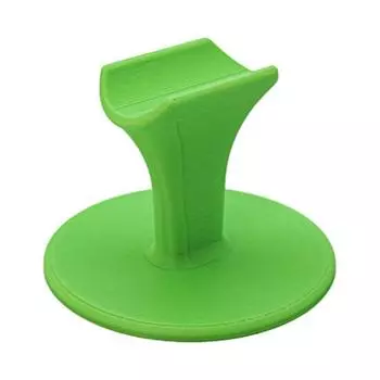 Пластиковая подставка для ногтей, держатель для ногтей с широким основанием, устойчивая поддержка для пальцев для нанесения геля и акрила зелёный