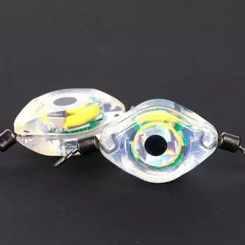 Пластиковая подводная приманка в форме глаза, светящаяся в форме глаза, мини-приманка для рыбалки, аксессуары для рыбалки красный