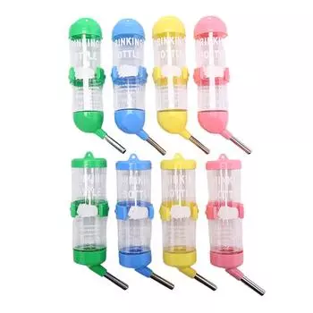 Пластиковая поилка для хомяка, бутылка для воды, диспенсер, кормушка, подвесная домашняя собака, морская свинка, белка, кролик, питьевая головка, трубка-фонтан