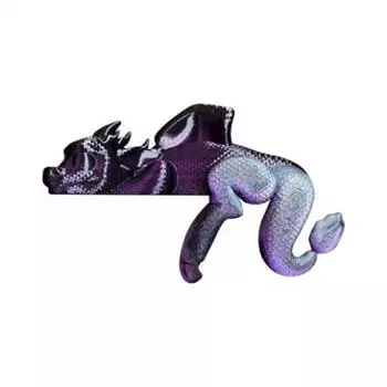 Пластиковая полка для книг в виде спящего дракона, декоративное украшение в виде дракона, для любителей фэнтези