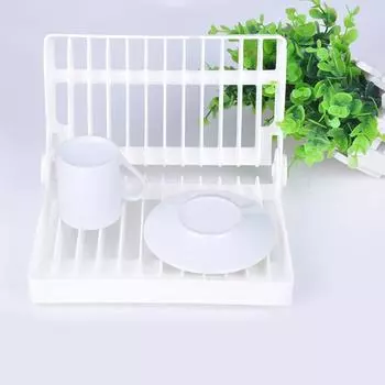 Пластиковая полка для посуды, полка для слива, прочный кухонный лоток для сушки посуды