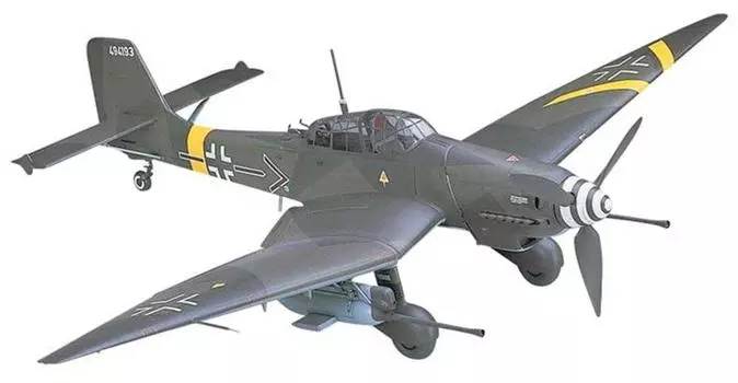 Пластиковая противотанковая модель штурмовика Люфтваффе Hasegawa Junkers Ju87G Stuka Kanonen Vogel ST25 1/32