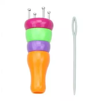 Пластиковая пряжа, шерстяная вязальщица, вязальная кукла Долли, сделай сам, веревочный плетеный ткацкий станок, ремесленный мастер