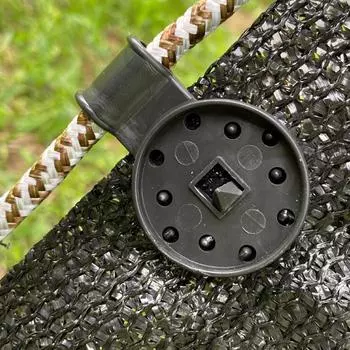 Пластиковая пряжка для солнцезащитной сетки, специальная пряжка для крепления сетки для защиты растений от солнца, зажим для крепления One Size чёрный