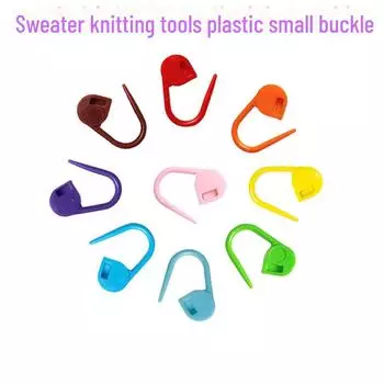 Пластиковая пряжка в виде английской булавки из цветной трикотажной пряжи для проектов «сделай сам»