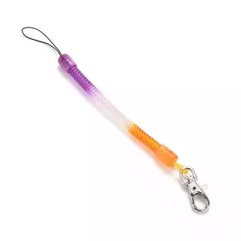 Пластиковая пружина брелок кольцо цепь брелок