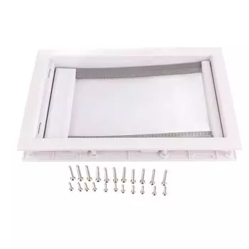 Пластиковая ПВХ Дверь для питомца Магнит Автоматически закрывающаяся дверь Двусторонняя Защитный аксессуар для кошки собаки M белый