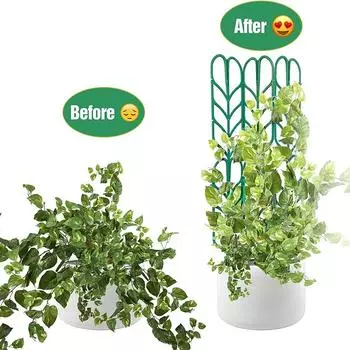 Пластиковая рамка для растений, рамка для восхождения, опорная рама для растений, комнатный цветок, кронштейн для растений, настенный зажим для растений