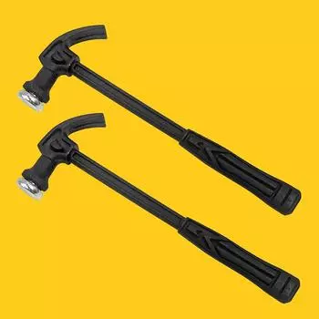 Пластиковая ручка Мини-молоток-гвоздодер Черный молоток Маленький молоток Инструменты для скобяных изделий Маленькие бесшовные гвозди Бытовой мини-молоток