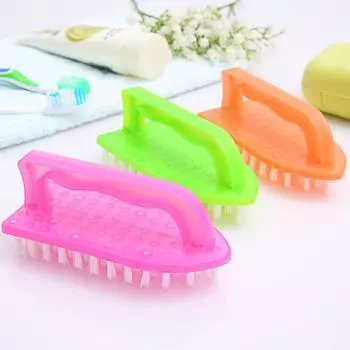 Пластиковая щетка для стирки Многоцелевая чистящая щетка для обуви, одежды и домашнего использования 1pcs разноцветный