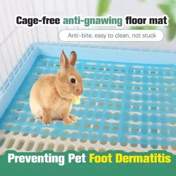 Пластиковая сетка Кроличья лапка Подушечки Голландская свинья Тоторо Дельфин Навоз Течь Пластина Pet небесно-голубой