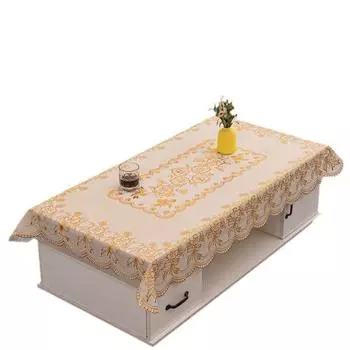Пластиковая скатерть, водонепроницаемая, устойчивая к ожогам и маслам, скатерть, не требующая стирки, коврик для обеденного стола из ПВХ, прямоугольная скатерть для журнального столика, пастораль 90*140cm