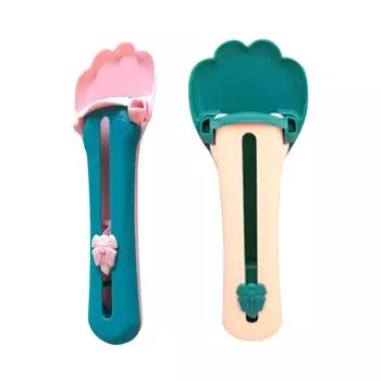 Пластиковая соковыжималка для кошек, лакомства, совок, кнопка, кормушка для закусок, товары для домашних животных Pink spoon Molan cover