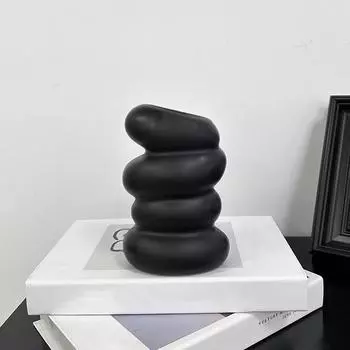 Пластиковая спиральная ваза, скандинавский креативный контейнер для цветочной композиции для кухни, гостиной, спальни, домашнего декора, орнамента