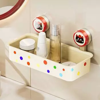 Пластиковая стойка для хранения шампуня, присоска, диспенсер для салфеток, коробка для туалетной бумаги, организация кухни Style 1-M Red