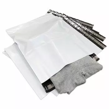 Пластиковая упаковка LL 380 x 480 для доставки и с прочным клеем пакетов, размер, мм, водонепроницаемая, для хранения, клейкая лента... (Набор 30)