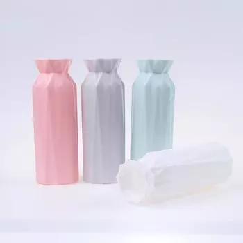 Пластиковая ваза для цветов Творческое северное украшение для дома Имитация керамической вазы розовый