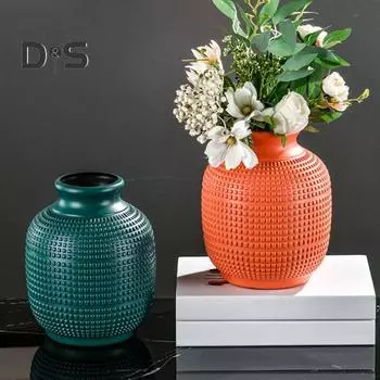 Пластиковая ваза для цветов в помещении и на открытом воздухе, современный настоящий держатель для сушеных цветов, контейнер для цветочной композиции, гостиная, спальня, стол, центральное украшение молочный белый