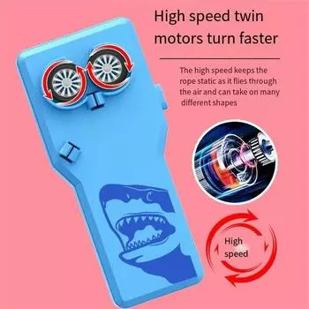 Пластиковая веревочная пусковая установка для кошек, электрическая игрушка для кошек, новая веревочная пусковая установка, пропеллер белый