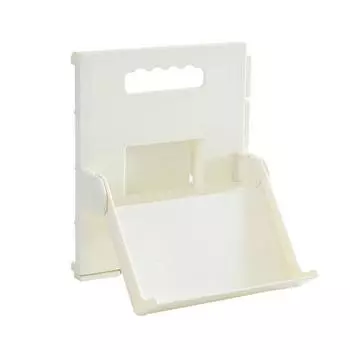 Пластиковая вертикальная штабелируемая полка для обуви, компактная подставка для хранения, полка-органайзер серый