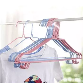 Пластиковая вешалка для одежды, магазин одежды, толстая вешалка для одежды, общежитие, дом, детская нескользящая одежда, вешалка для одежды без следов Adult #TC0PWM# синий