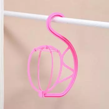 Пластиковая вешалка для париков, подставка для париков, S-образная подставка для шляп, розовая, черная, переносная, складная вешалка для париков чёрный