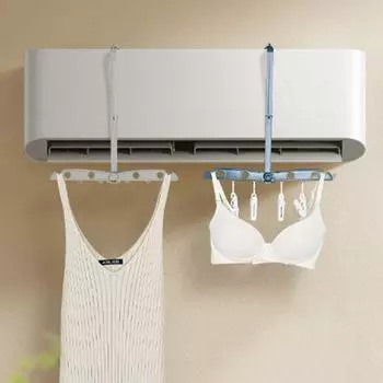 Пластиковая вешалка для сушки одежды, складная вешалка для белья для путешествий серый