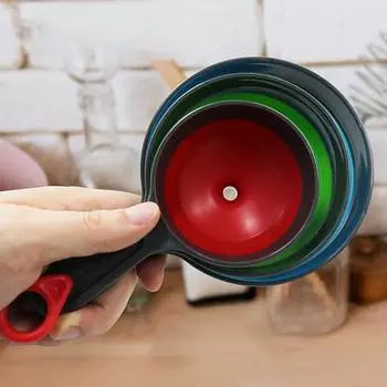 Пластиковая воронка, набор, удобный большой диаметр, воронка, кухонные принадлежности, размер, номер, набор из 3 предметов для утечки масла